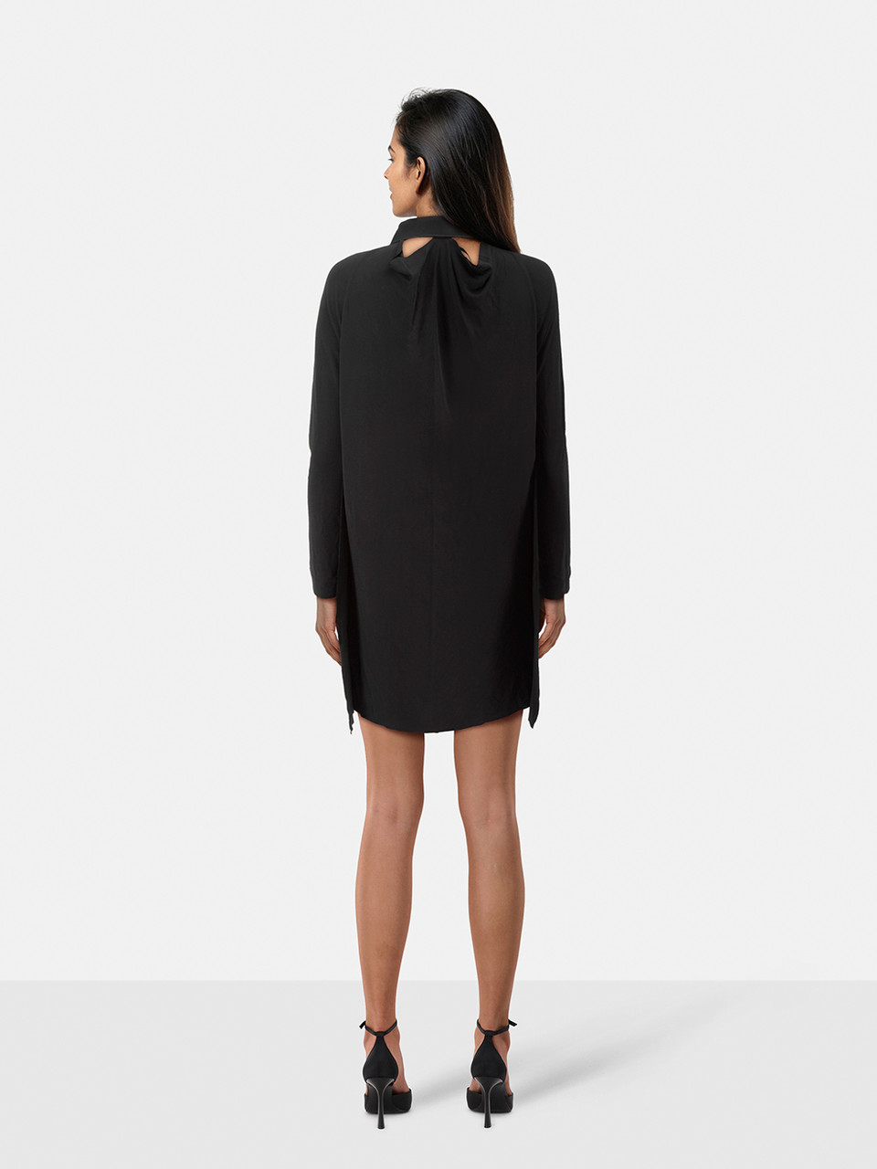 Roland Mouret Black Back Cut Out Dress