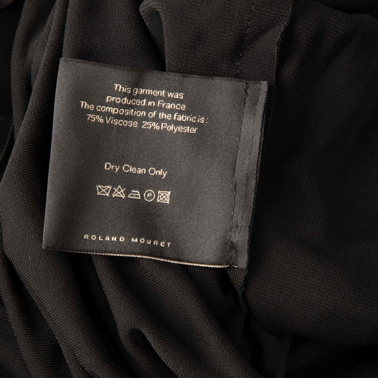 Roland Mouret Black Back Cut Out Dress