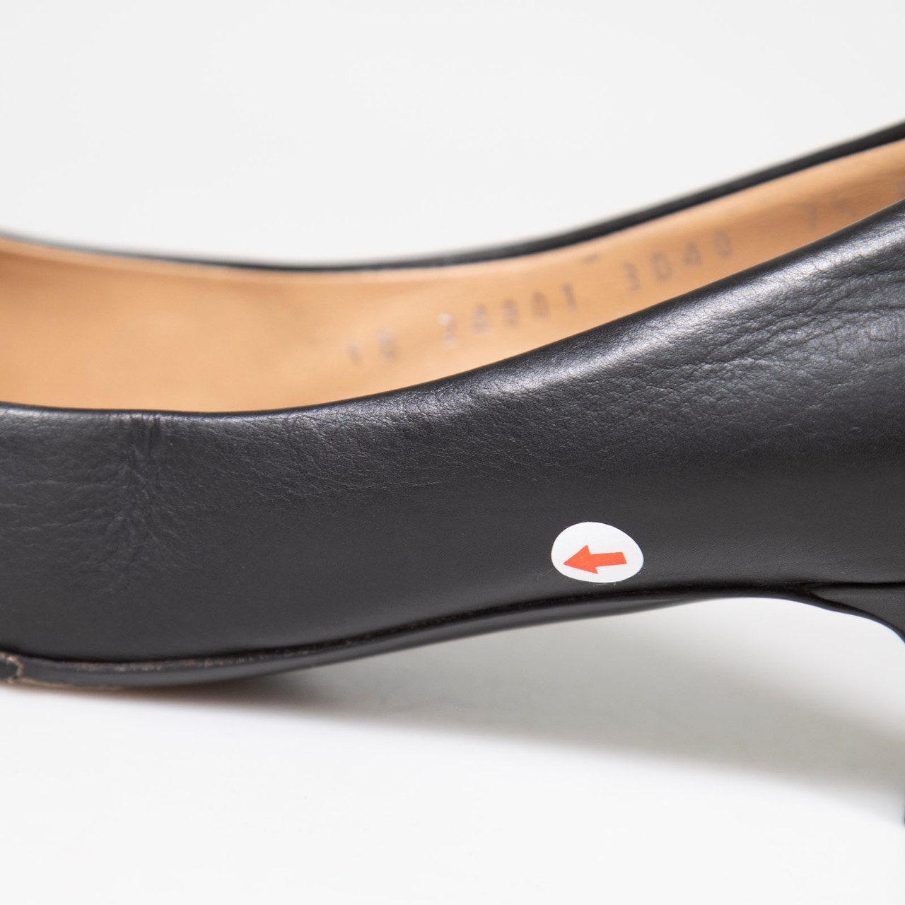 Salvatore Ferragamo Black Leather Snake Bow Pumps