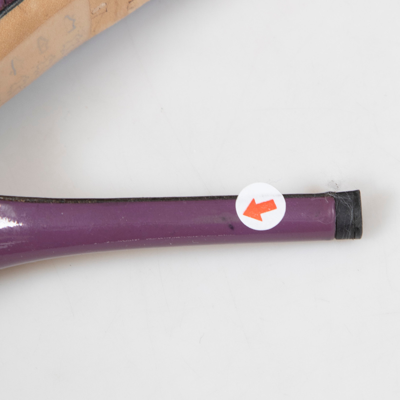 Dior Purple Patent Mesh Panel Slingback Heels