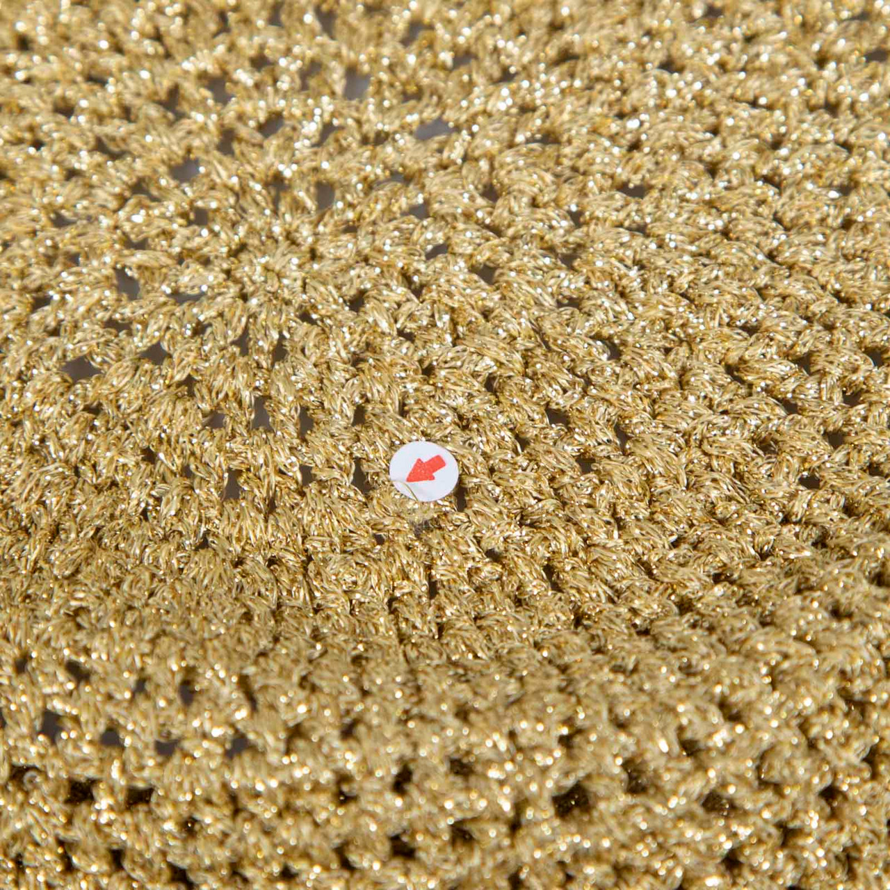 Gucci Gold Metallic Knitted Beret