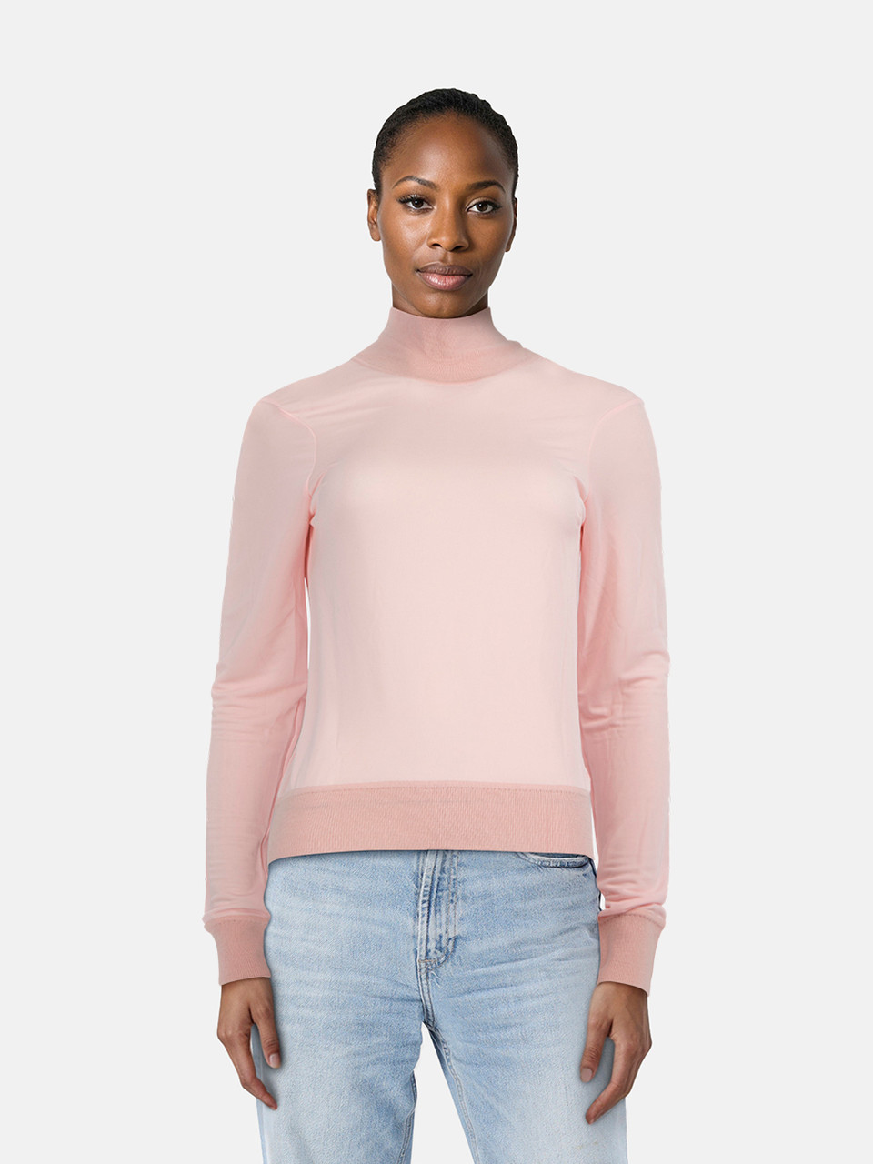 Joseph Pink Turtleneck Long Sleeve Top
