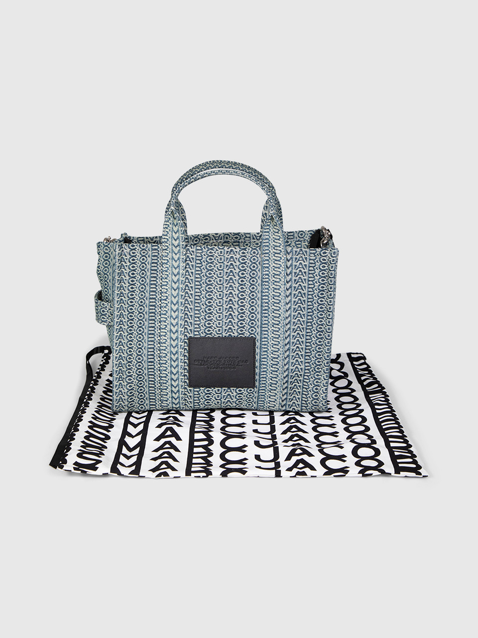 Marc Jacobs Blue Denim The Washed Monogram Tote