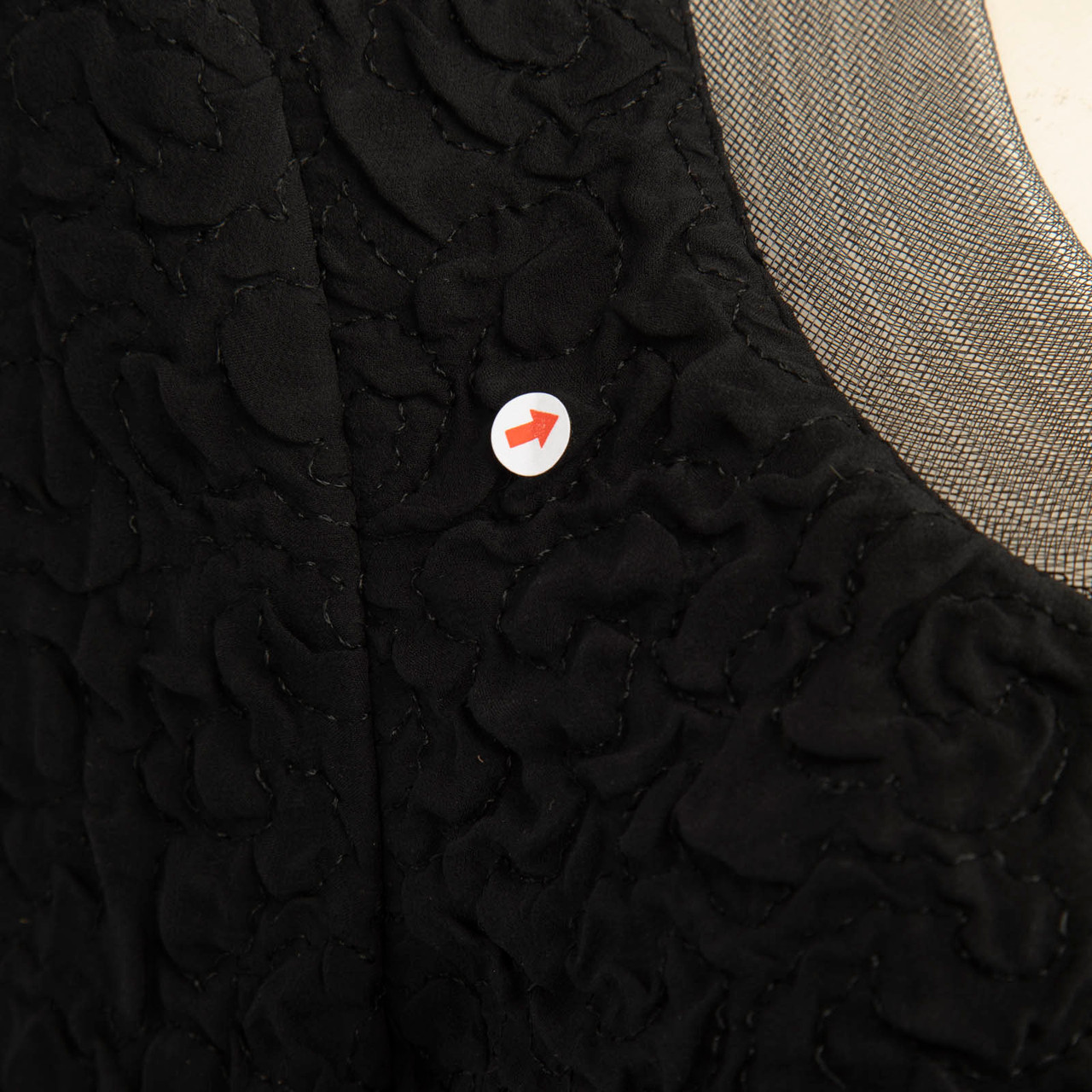 Akris Black Textured Silk Mesh Collar Jacket