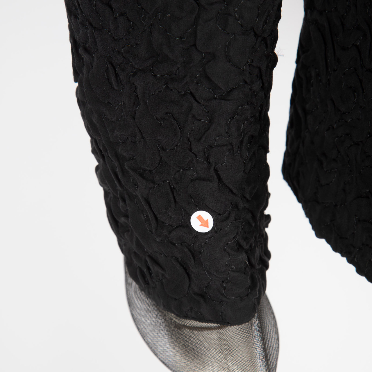 Akris Black Textured Silk Mesh Collar Jacket