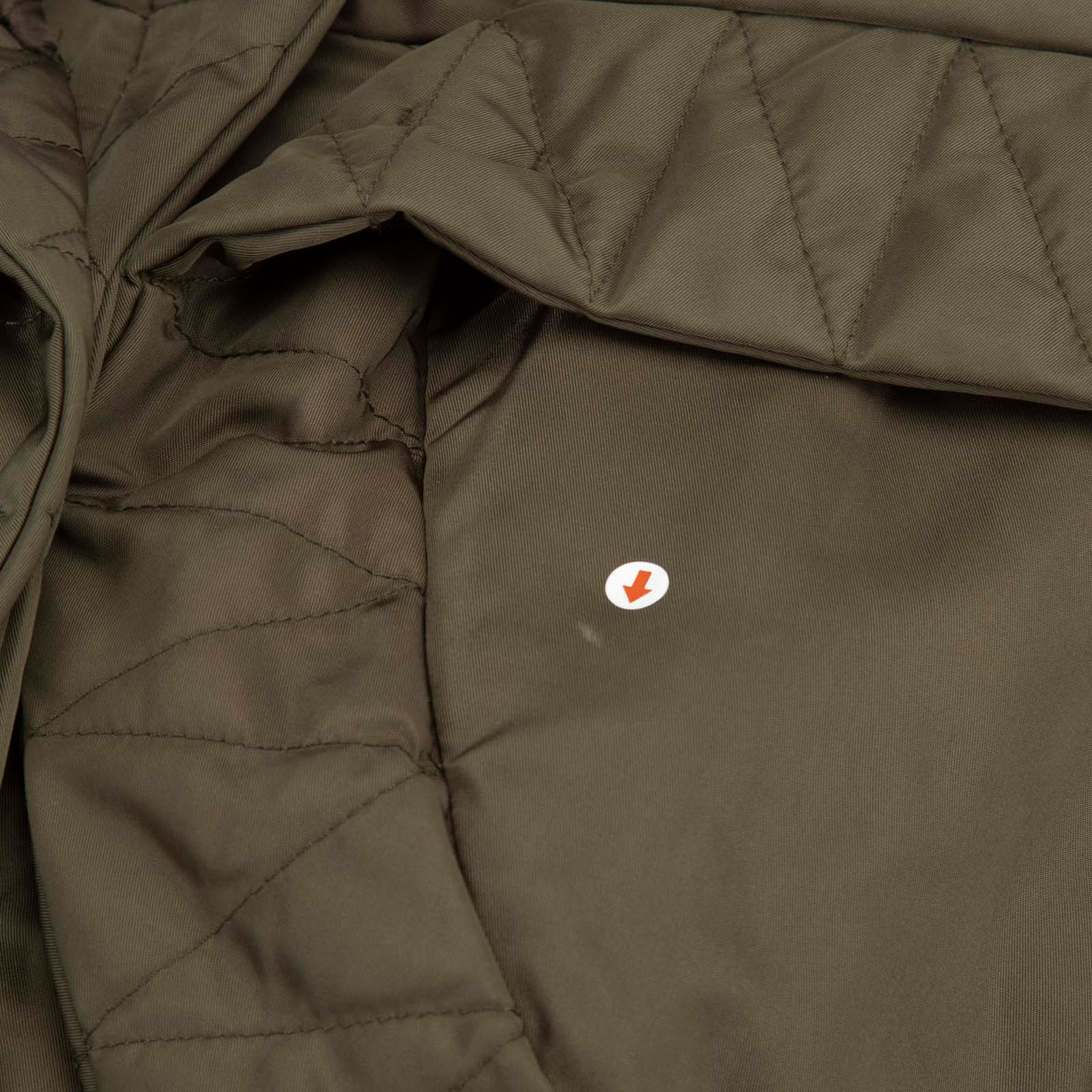 Alexander McQueen Khaki Puffer Mid Length Coat