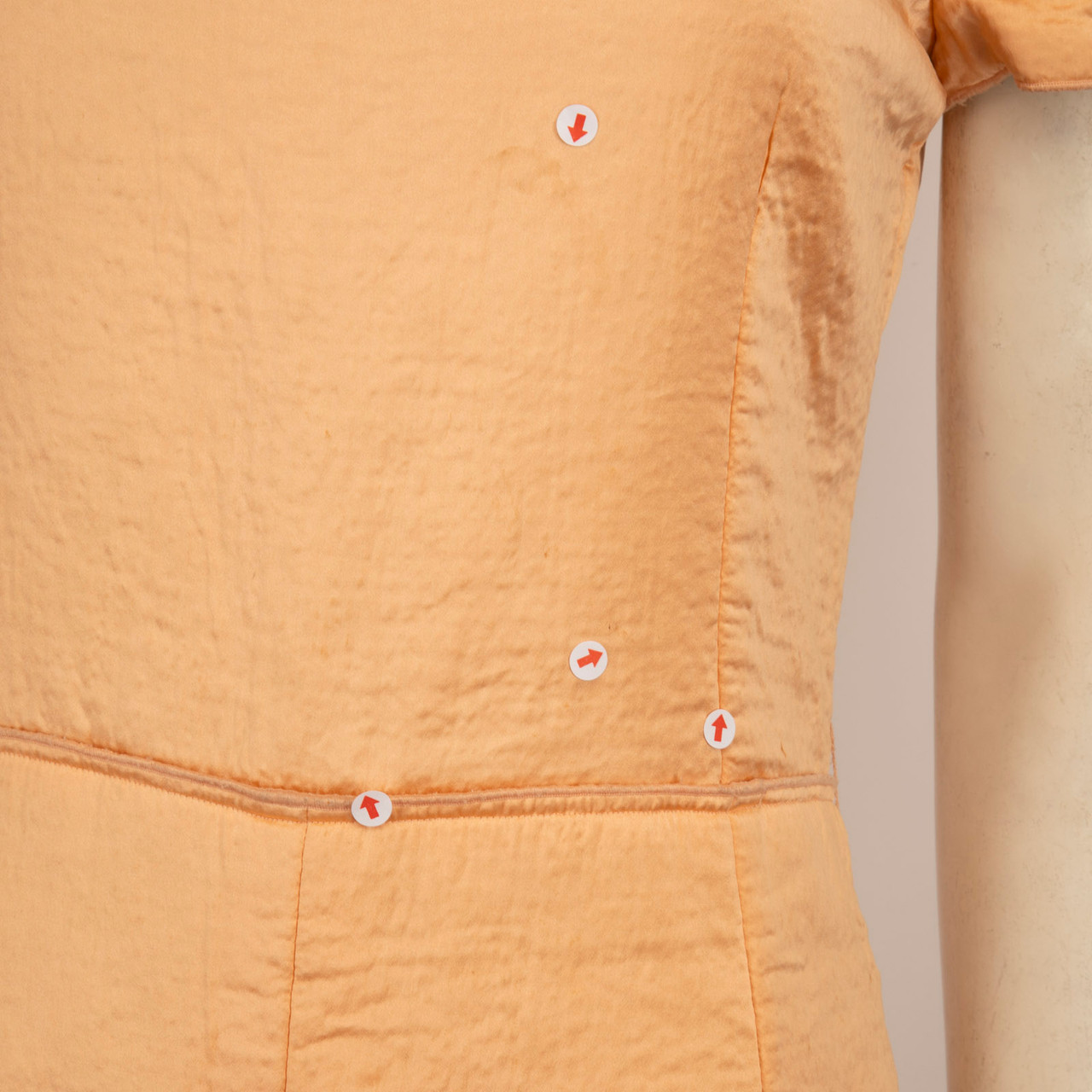 Jil Sander Jil Sander Navy Coral Wool Knee Length Dress