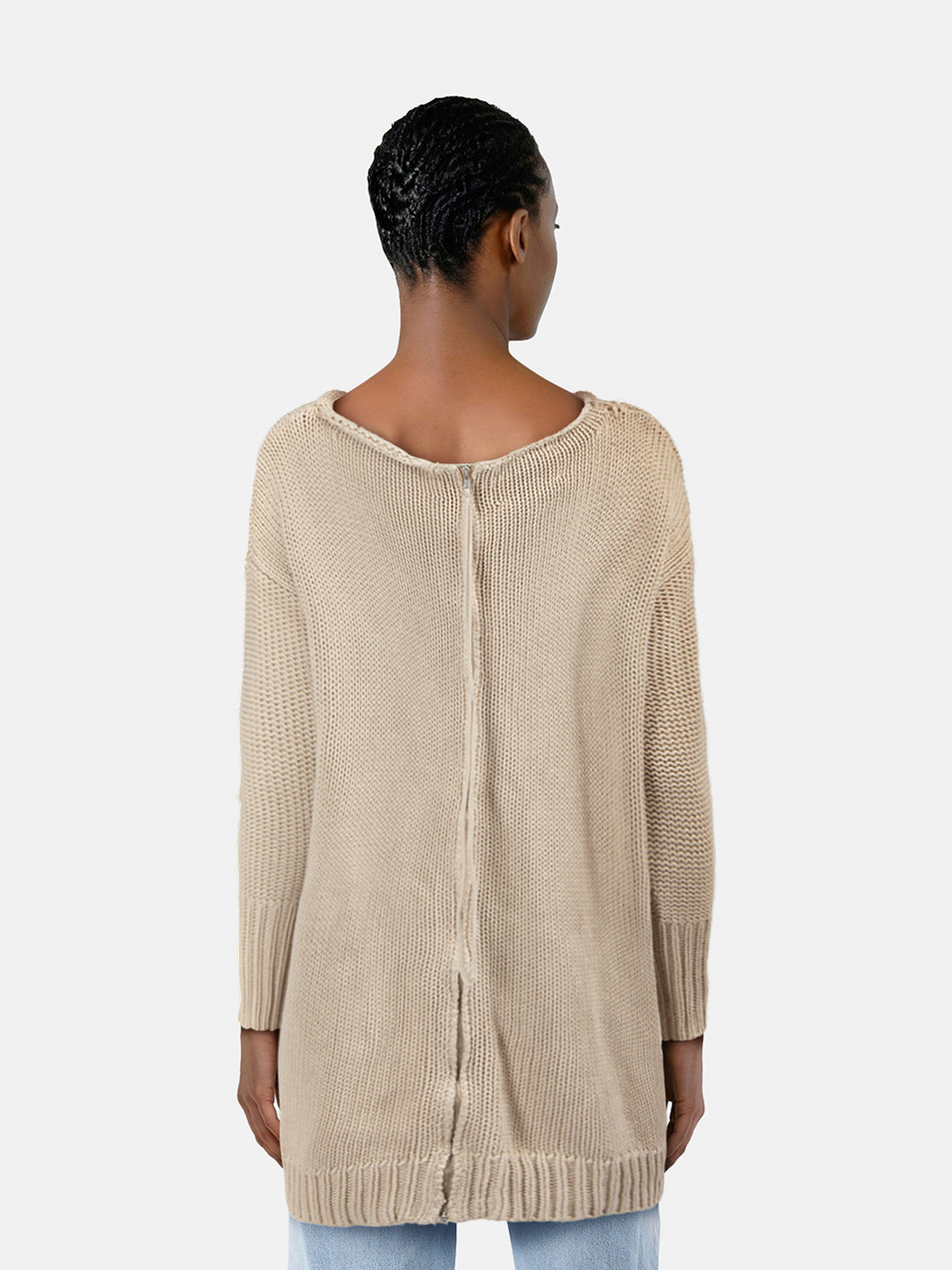 Acne Studios Beige Long Sleeve Oversized Jumper