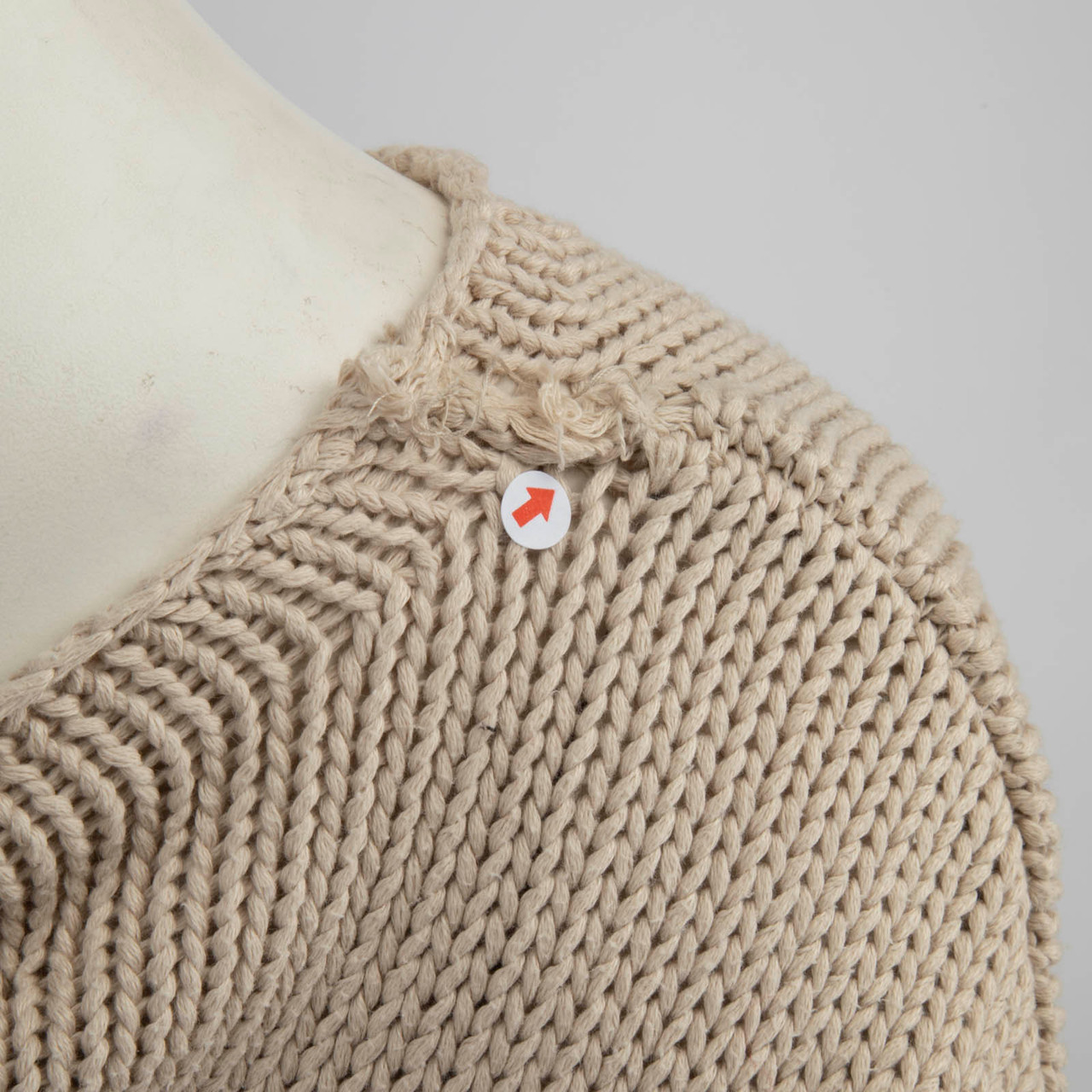 Acne Studios Beige Long Sleeve Oversized Jumper