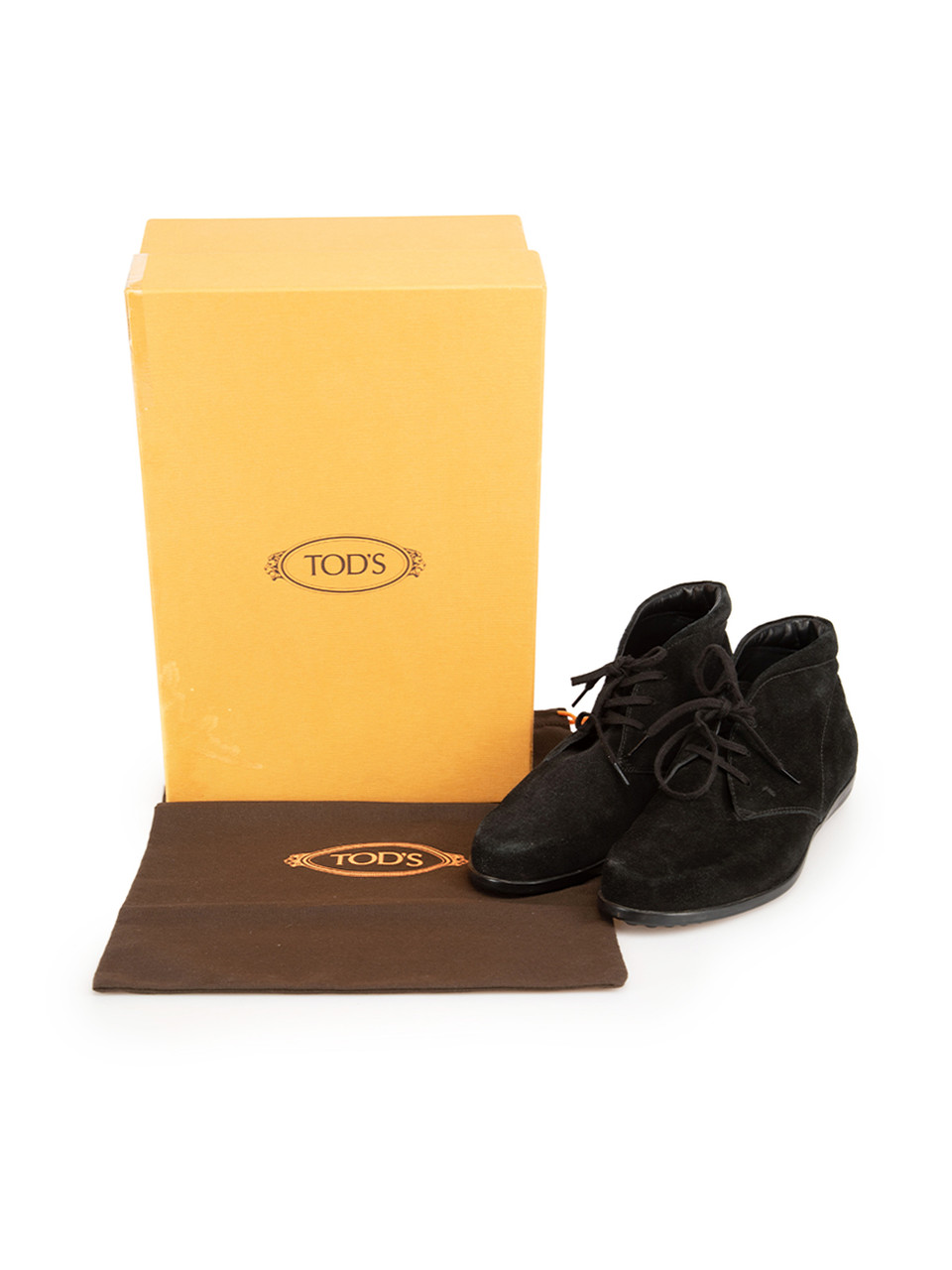 Tod's Black Suede Desert Boots