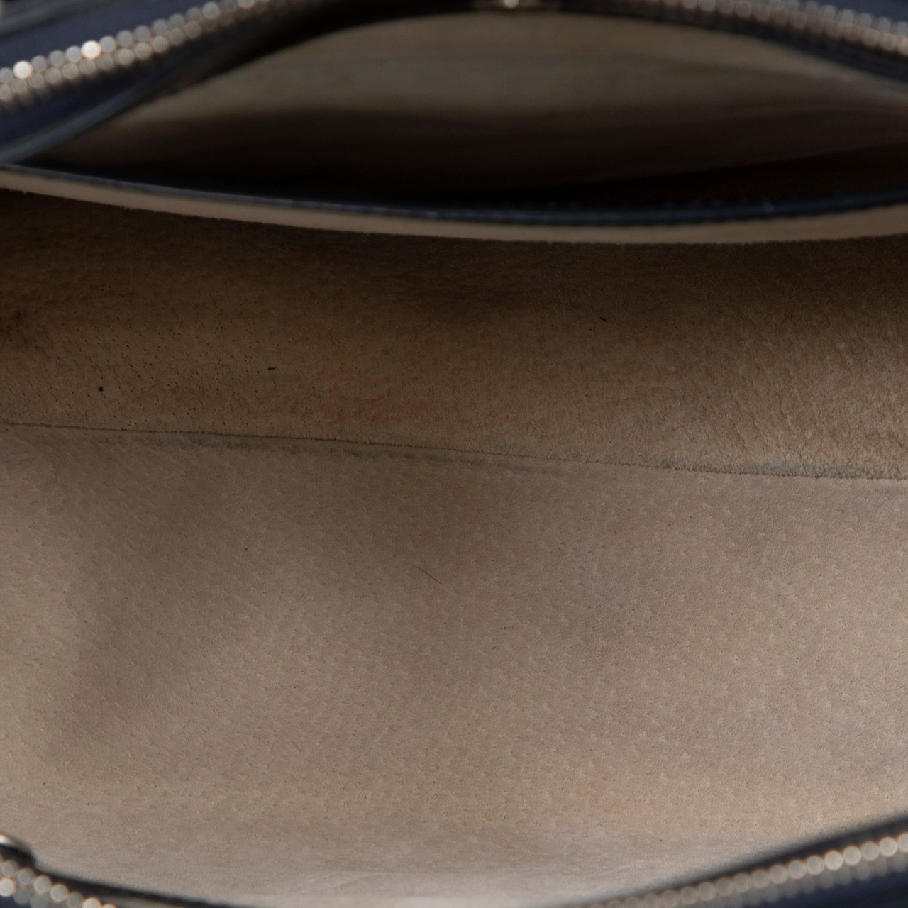 Anya Hindmarch Navy Leather Ebury Tote Bag