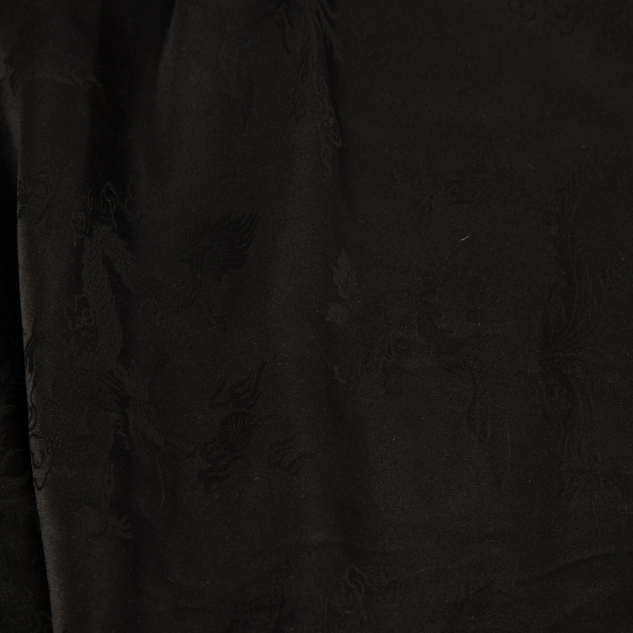 Réalisation Black Silk Floral Jacquard Mini Dress