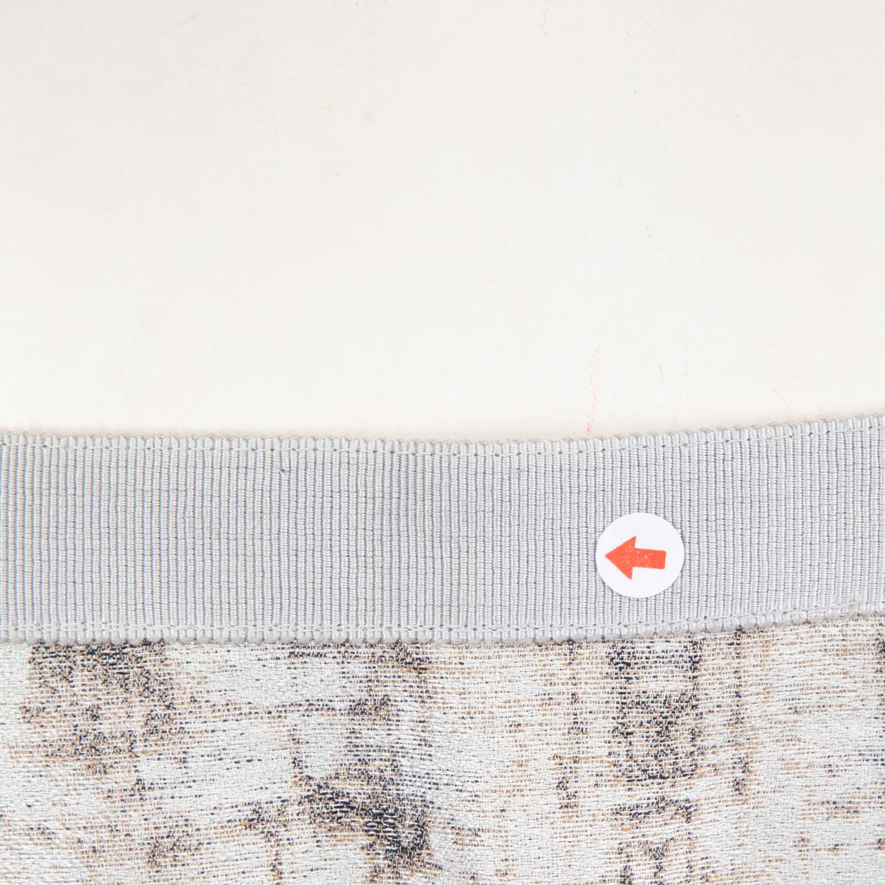 Giorgio Armani Grey Silk Abstract Knee Length Skirt