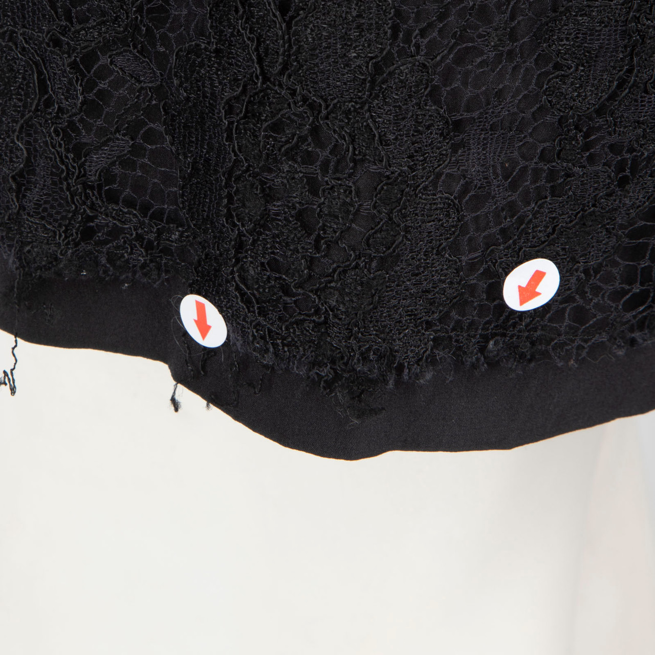 Dolce & Gabbana Black Lace Overlay Mini Skirt