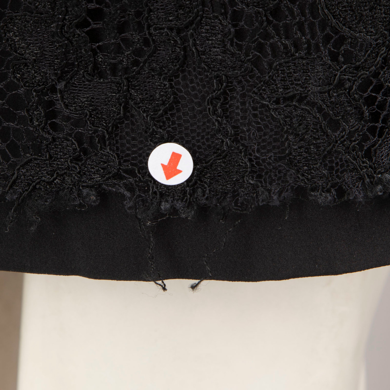 Dolce & Gabbana Black Lace Overlay Mini Skirt