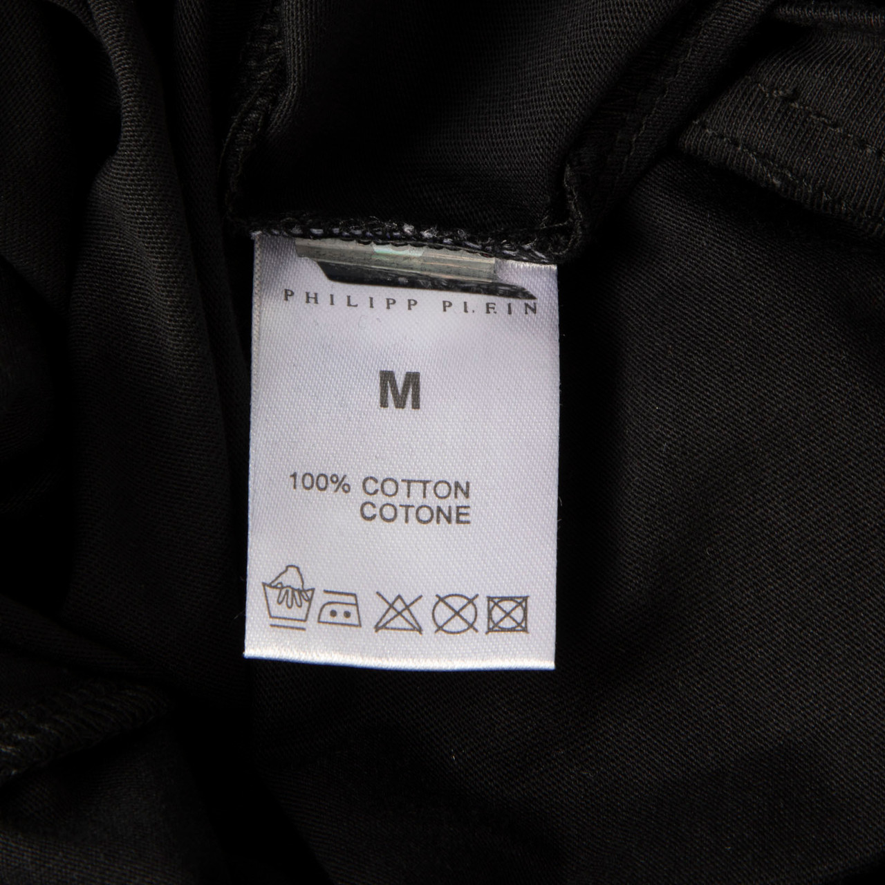 Philipp Plein Black & Gold Skull Print T-Shirt