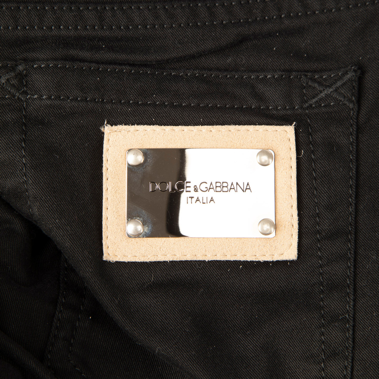 Dolce & Gabbana Black Denim Low Rise Skinny Jeans