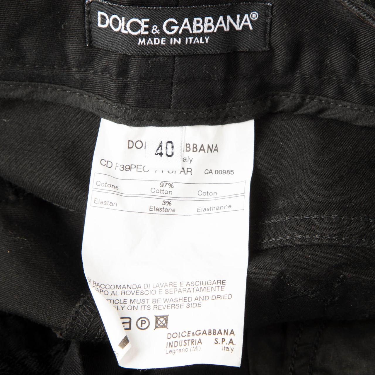 Dolce & Gabbana Black Denim Low Rise Skinny Jeans