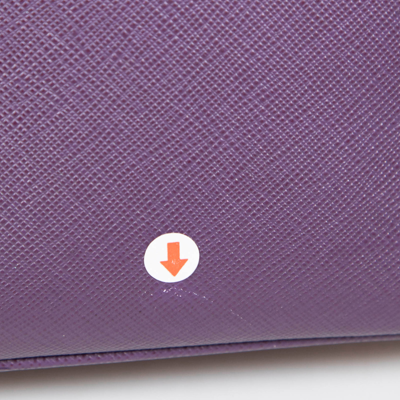 Prada Purple Saffiano Leather Lux Bauletto Bag