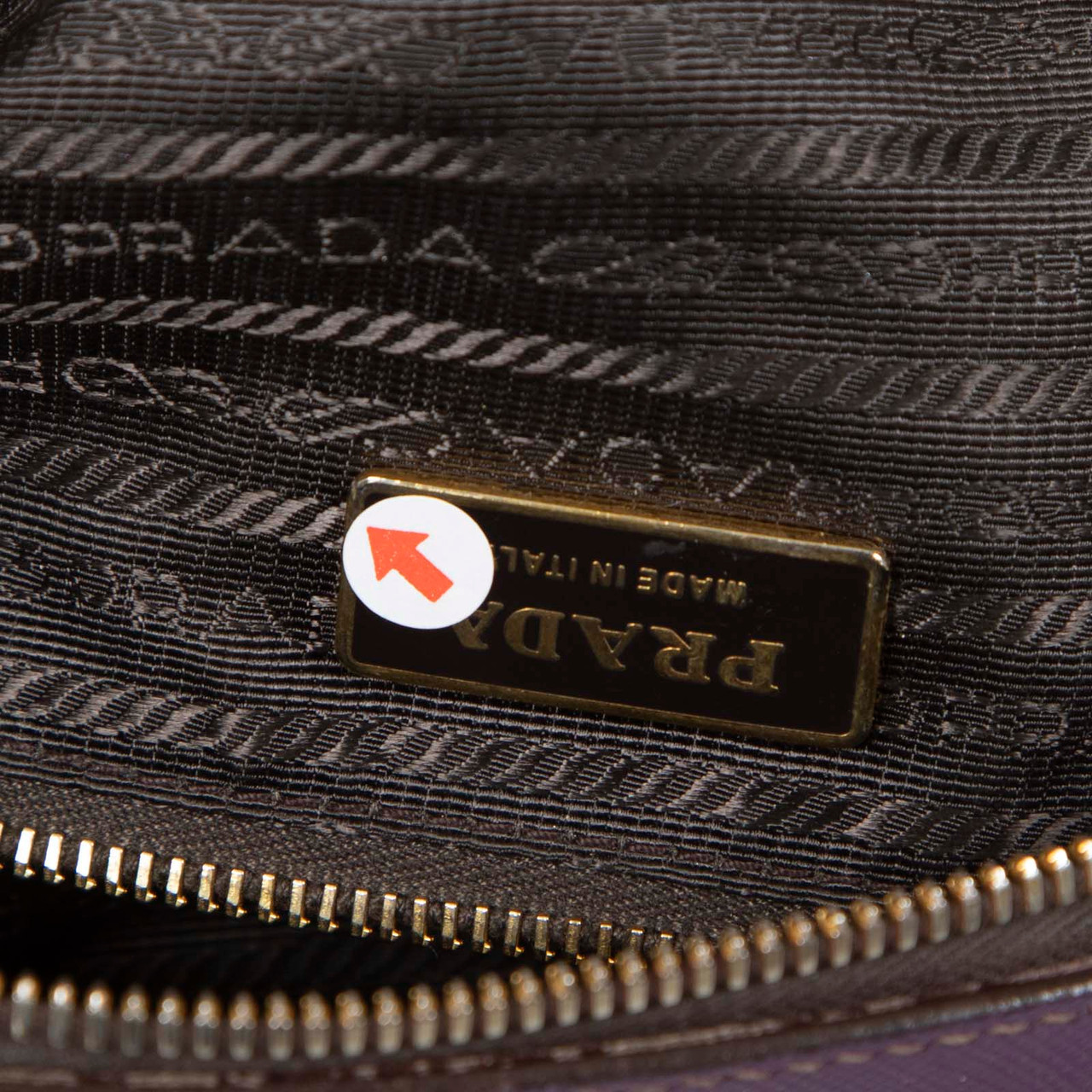 Prada Purple Saffiano Leather Lux Bauletto Bag