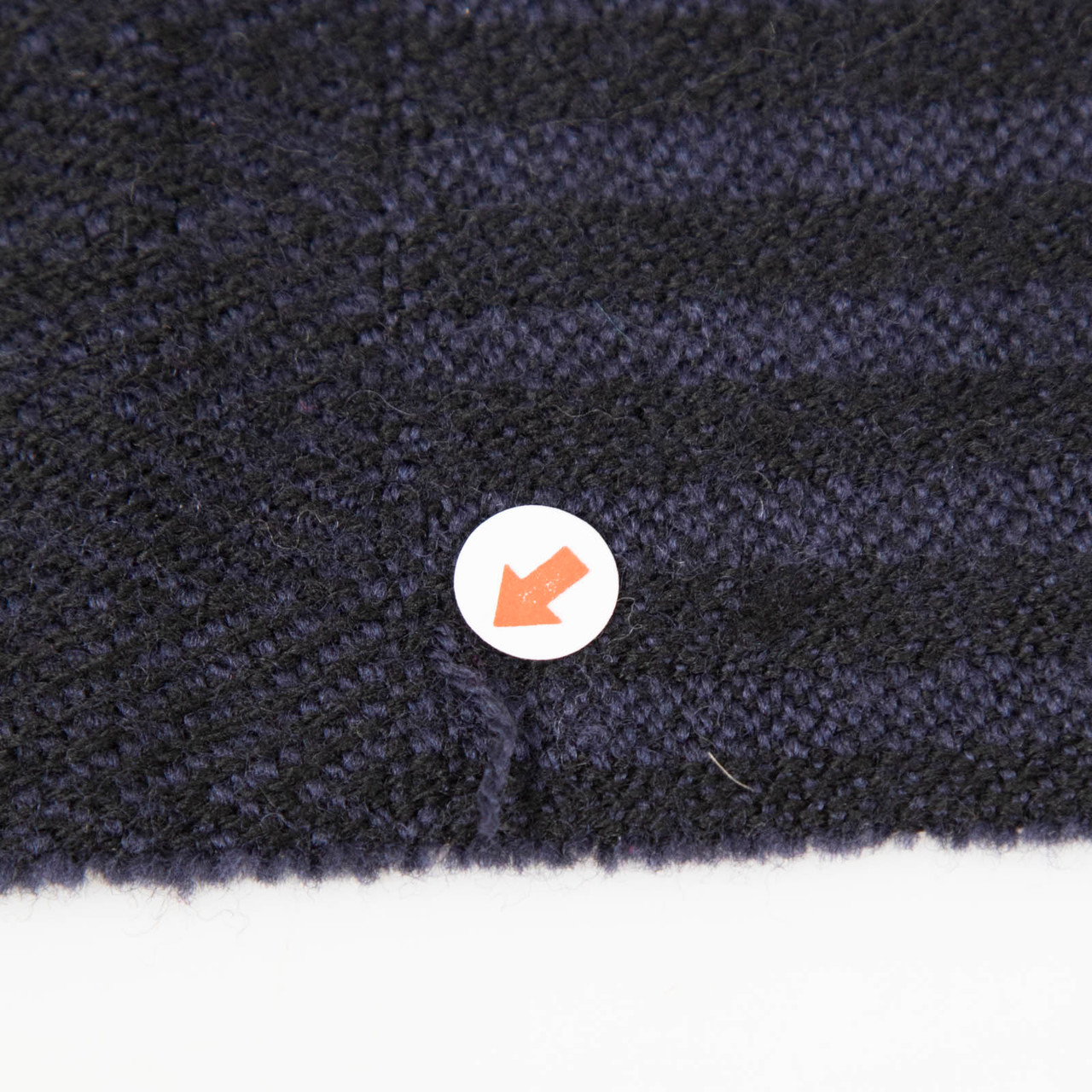 Fendi Black & Navy Wool Scarf