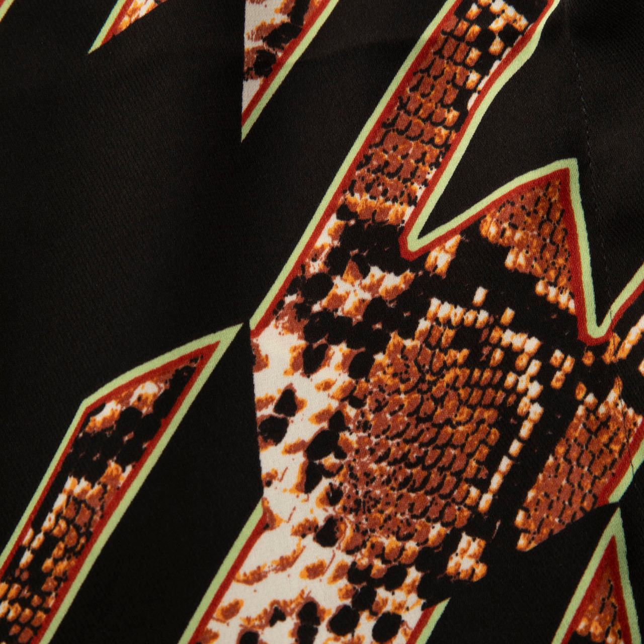 Vince Snakeskin & Houndstooth Print Blouse