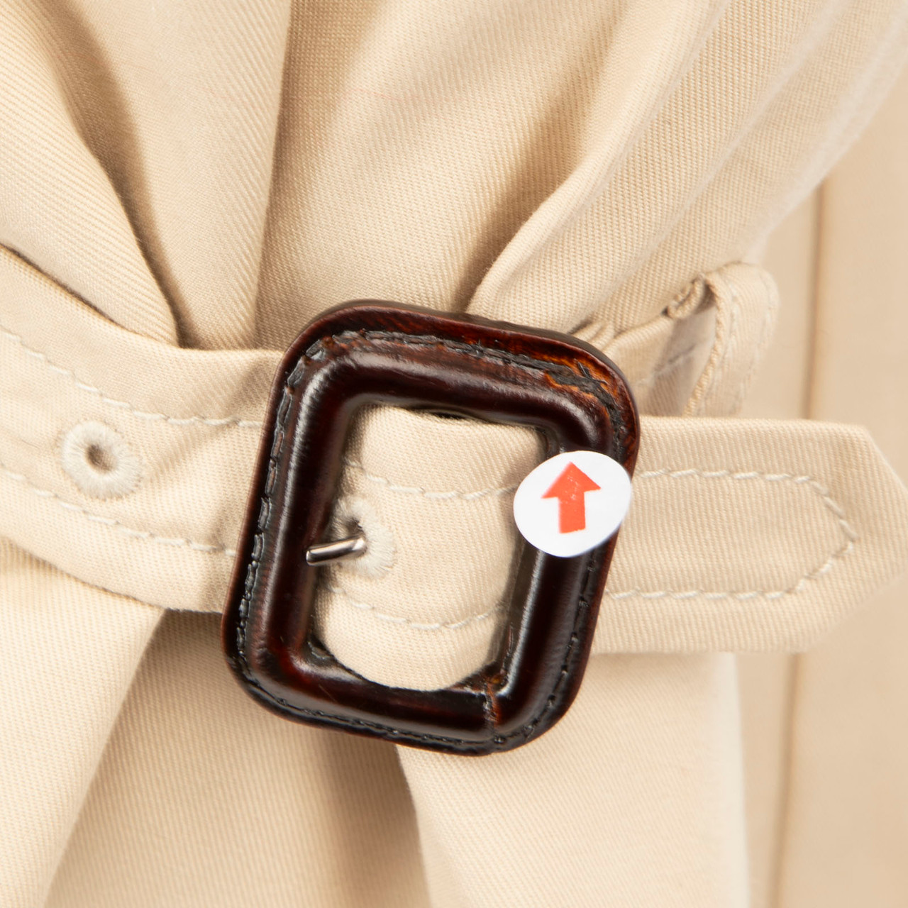 Aquascutum Beige Crystal Shoulder Trench Coat