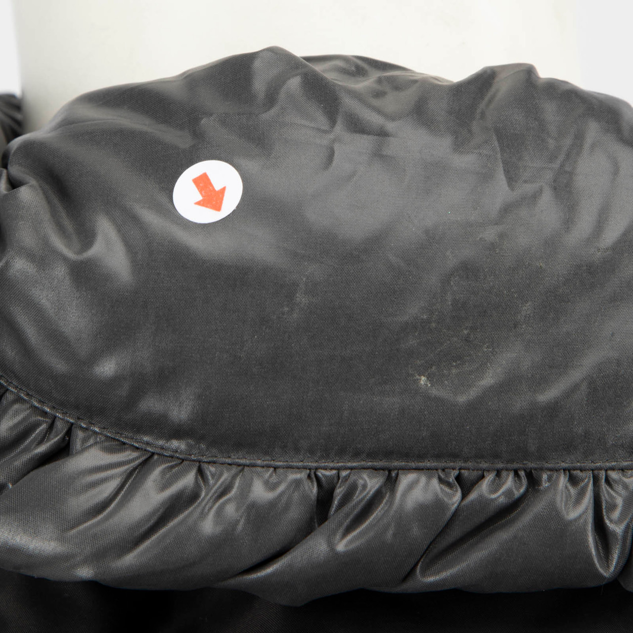 Moncler Grey Asymmetric Zip Joinville Down Coat