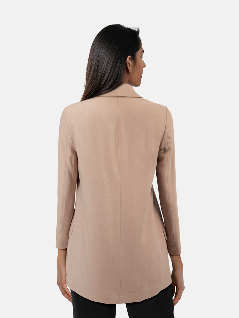 All Saints Pink Aleida Open Front Blazer