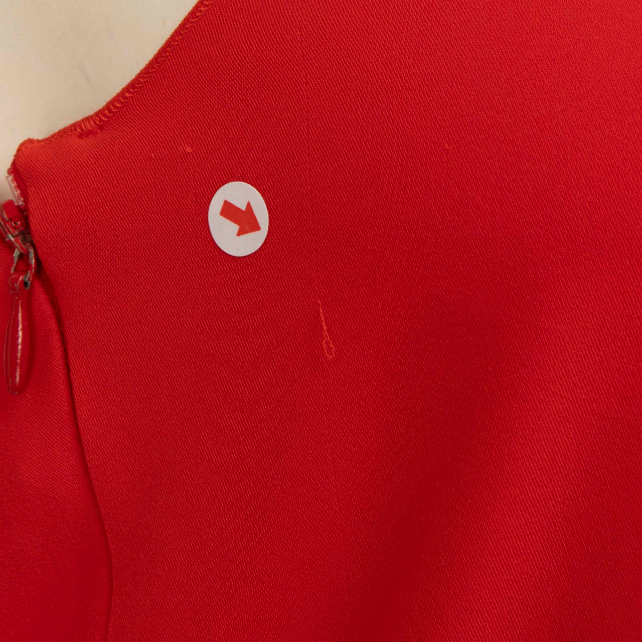 Lanvin Red Strapless Neck Scarf Jumpsuit