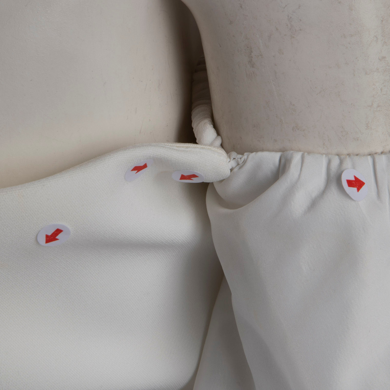 Self-Portrait White Crystal Trim Puff Sleeve Dress