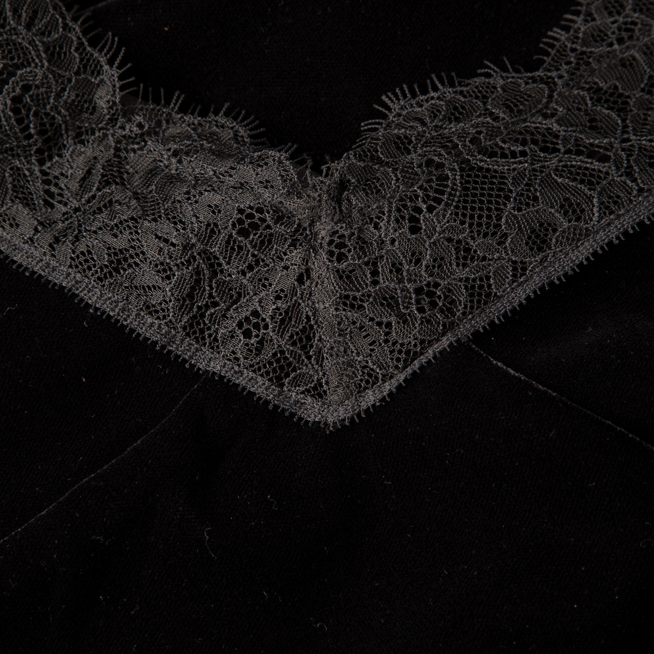 All Saints Black Velvet Noa Midi Dress