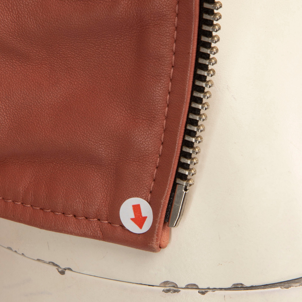 All Saints Terracotta Leather Balfern Biker Jacket