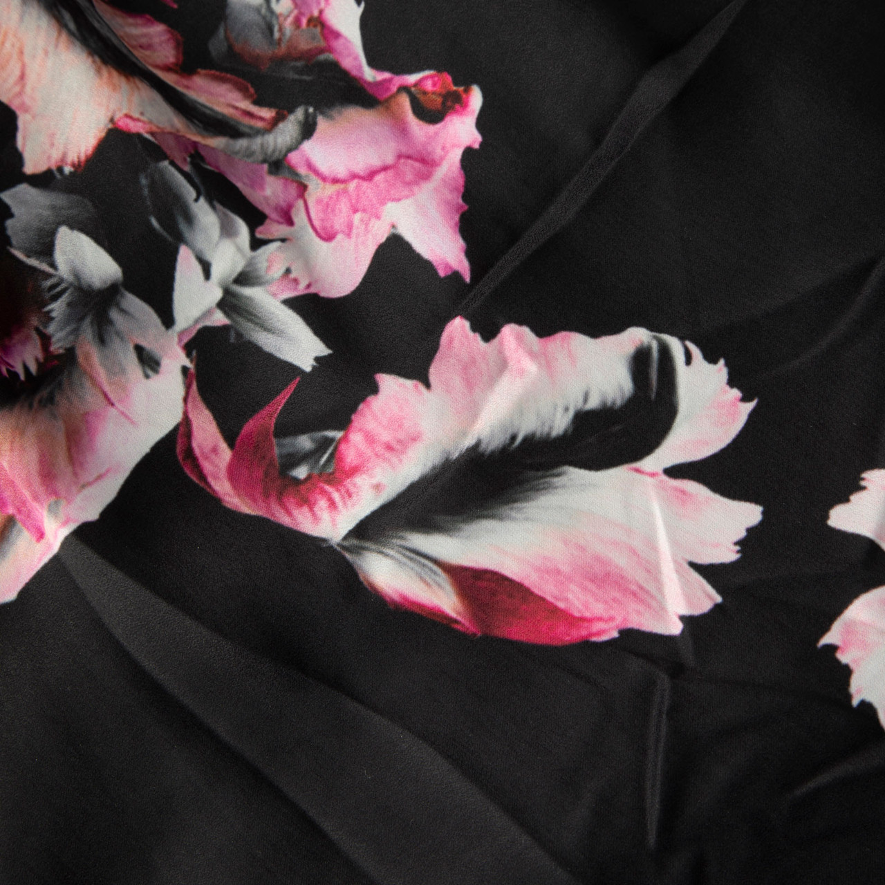 All Saints Black Floral Bryony Maxi Slip Dress