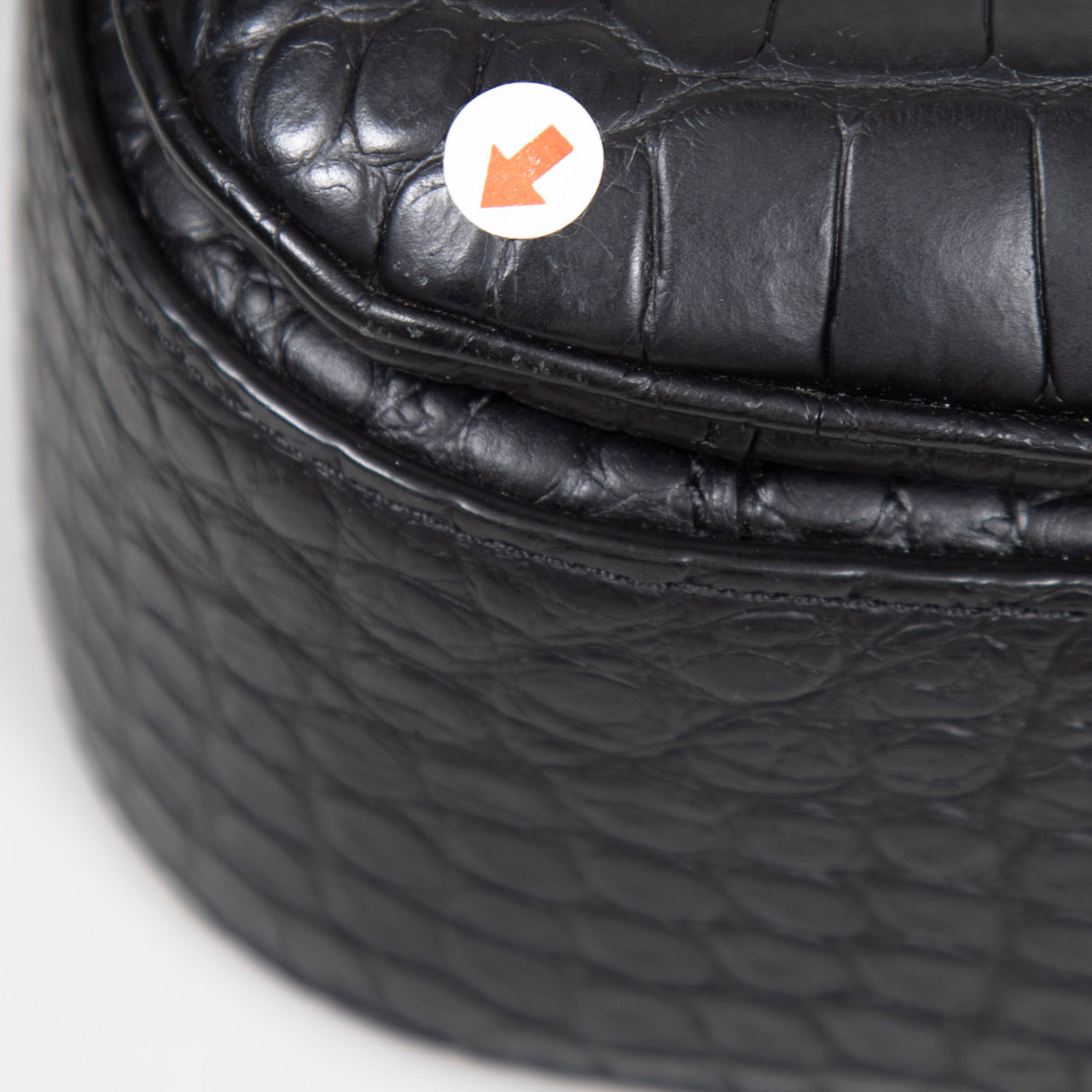 Mulberry Black Croc Embossed Keeley Leather Satchel