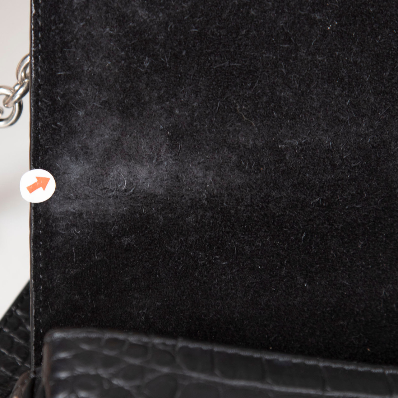 Mulberry Black Croc Embossed Keeley Leather Satchel