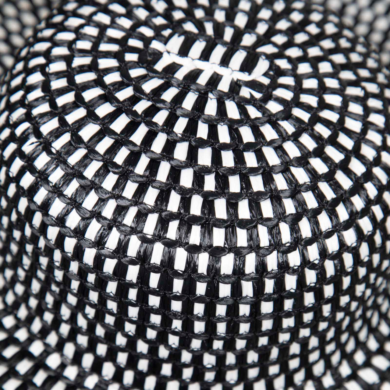 La Perla Black & White Straw Sun Hat