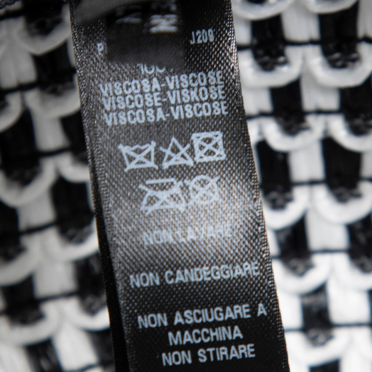 La Perla Black & White Straw Sun Hat