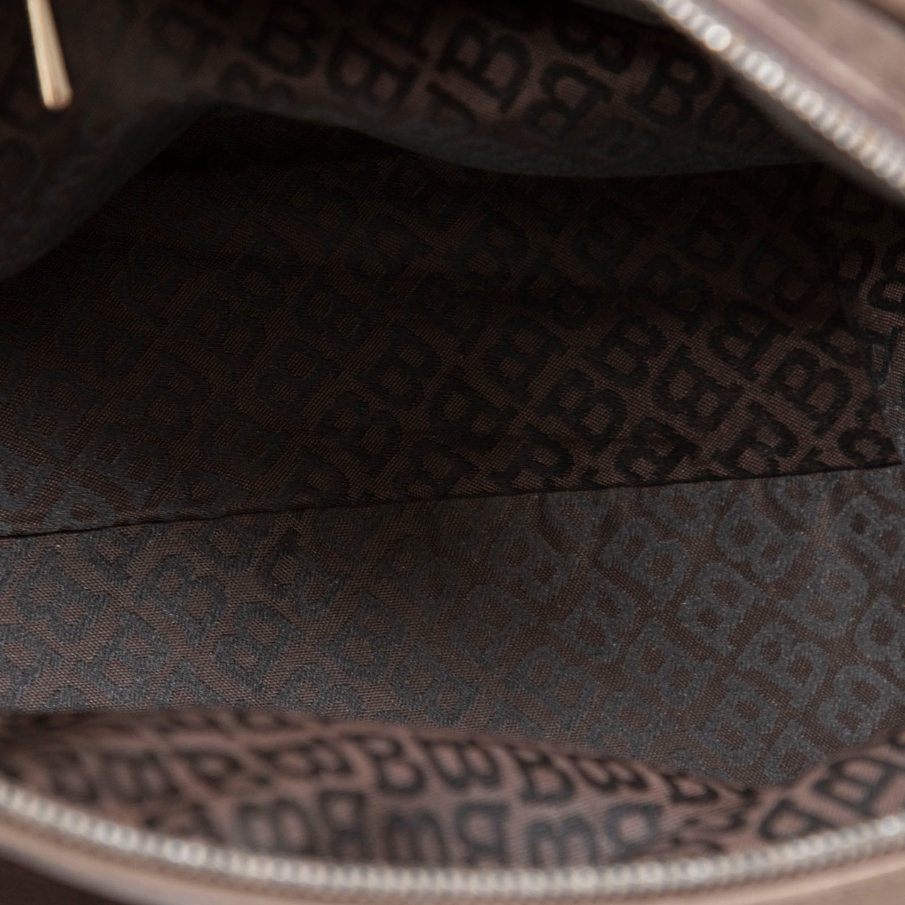 Bally Brown Leather Zipped Crossbody Bag