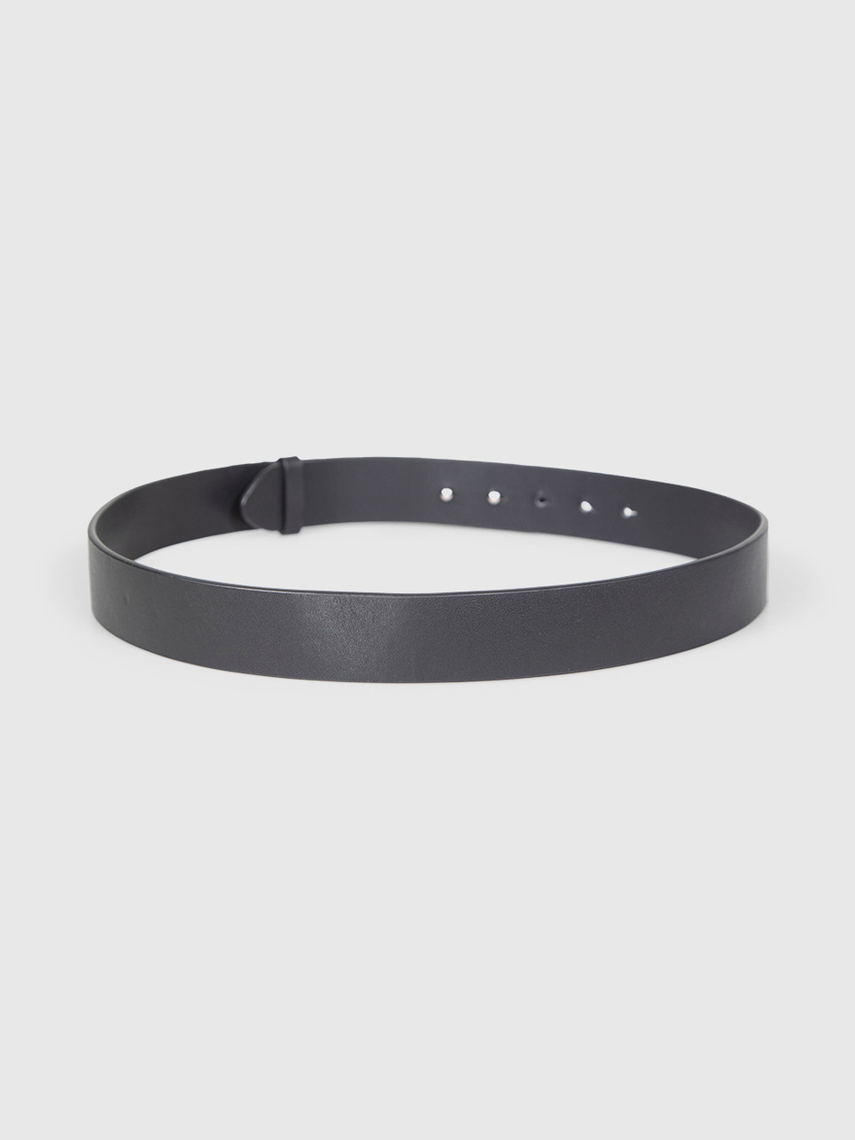 Maison Margiela Black Leather Logo Detail Belt