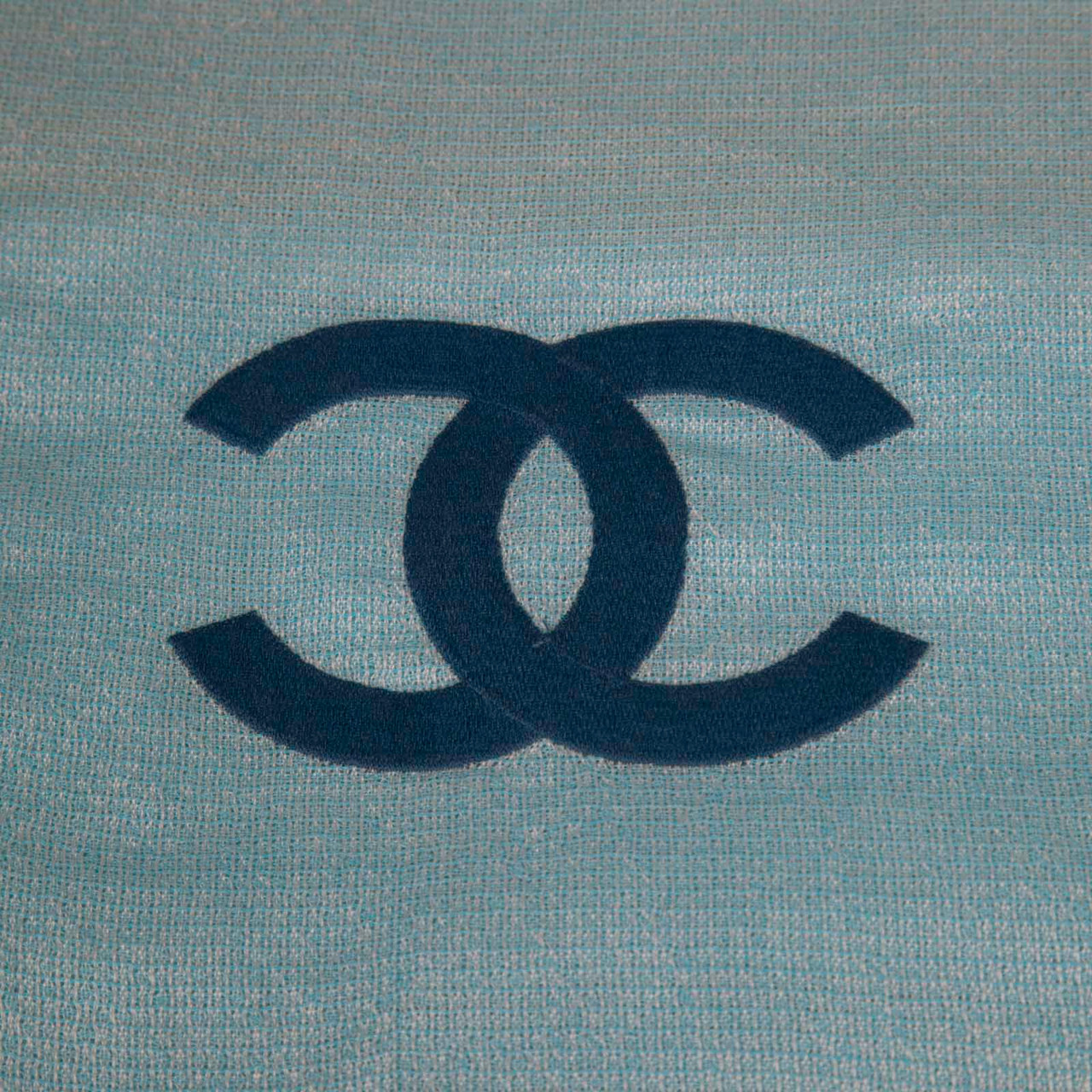 Chanel Cashmere Fringed CC Scarf