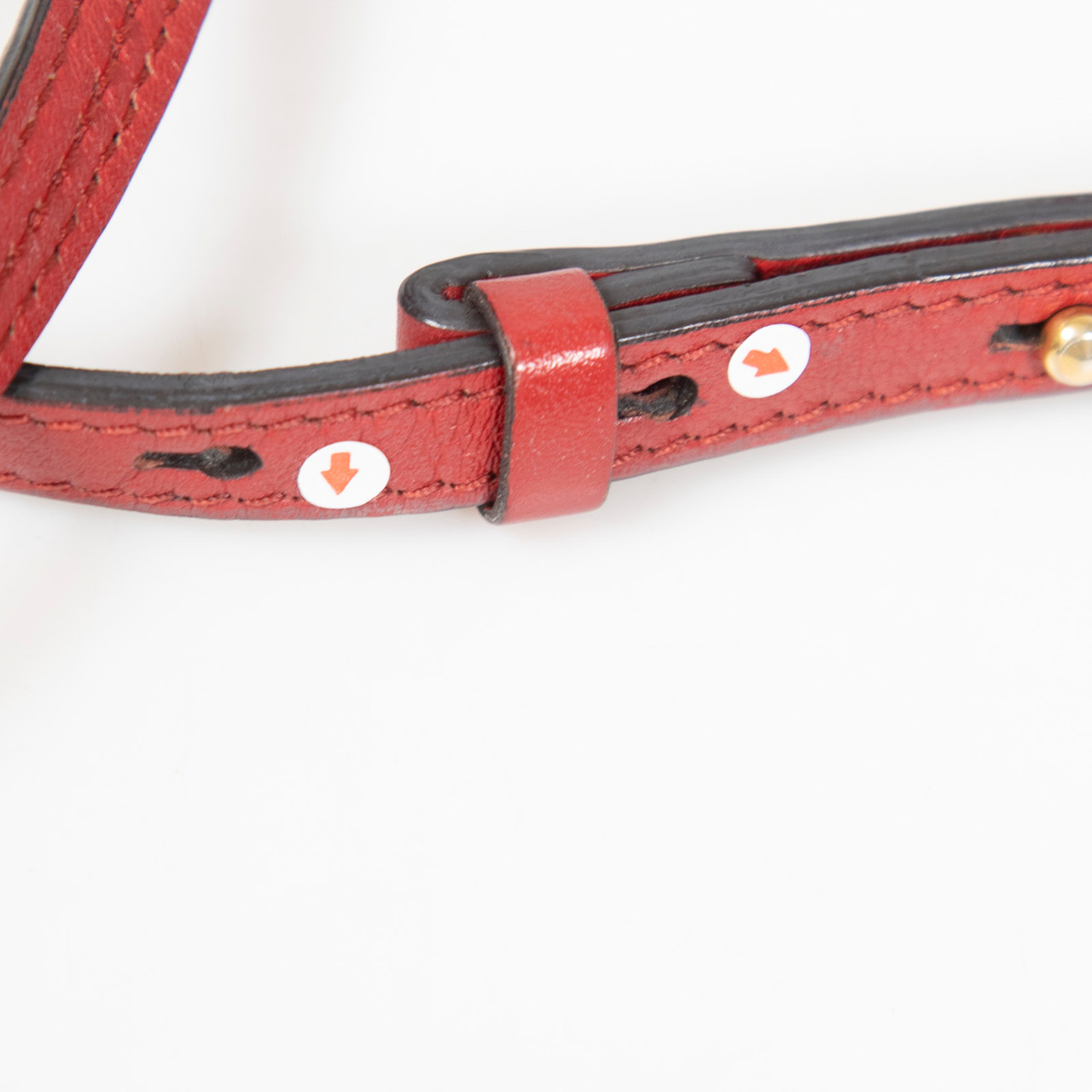 Chloé Red Leather Bracelet Nile Top Handle Bag