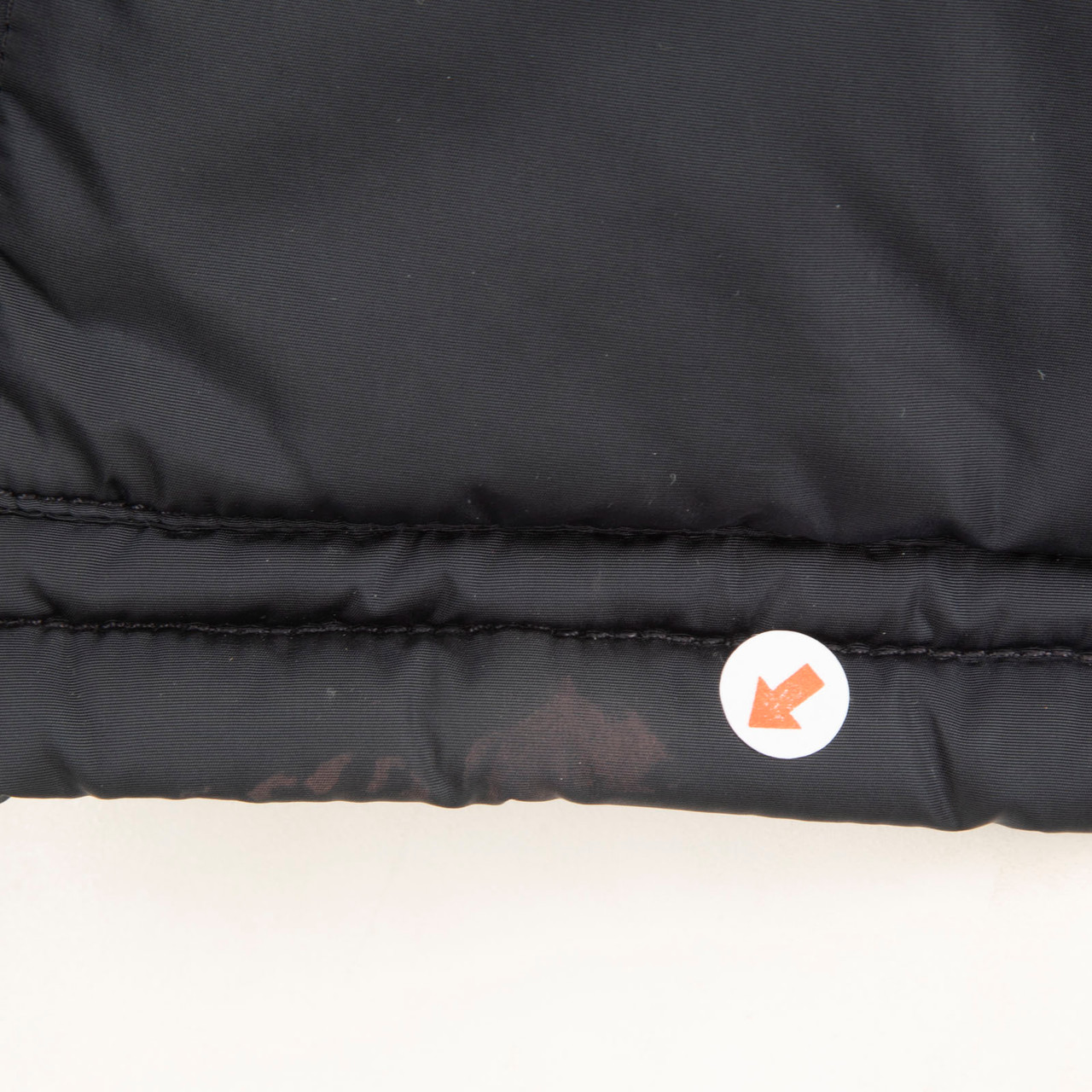 Prada Navy Mink Fur Trim Embellished Elbow Coat