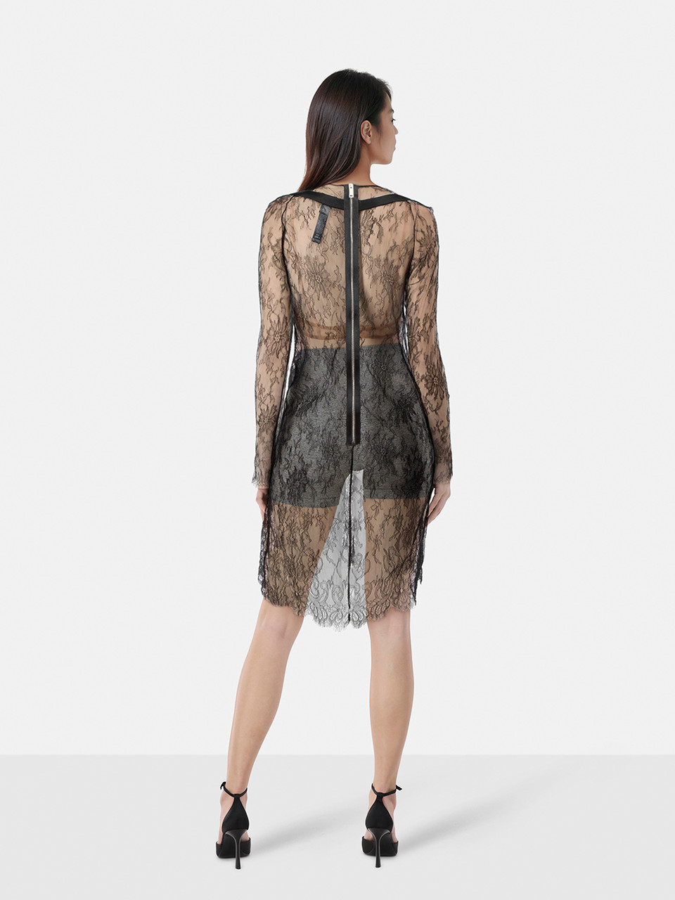 La Perla Black Lace Sheer Lingerie Dress