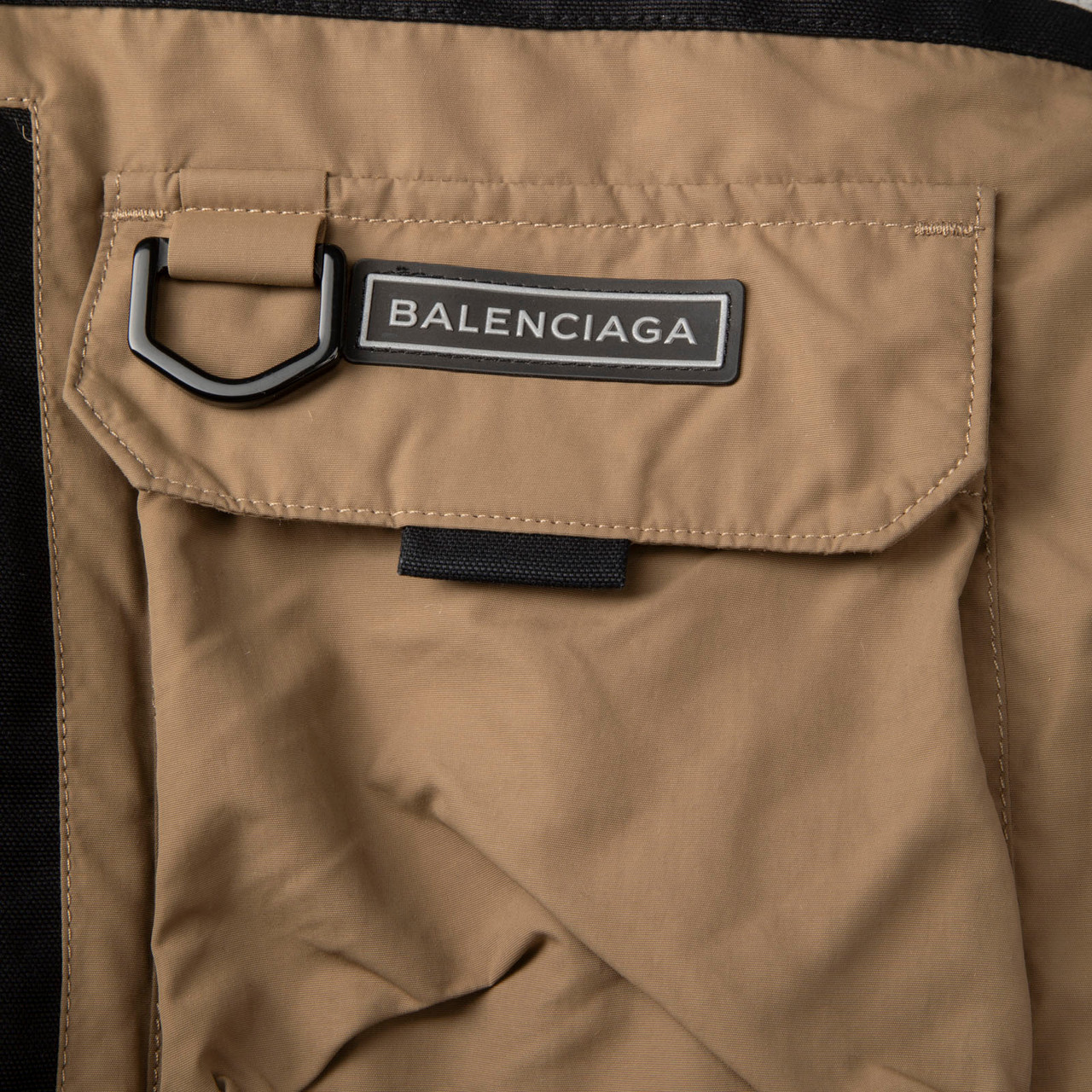 Balenciaga Khaki Asymmetric Parka Coat