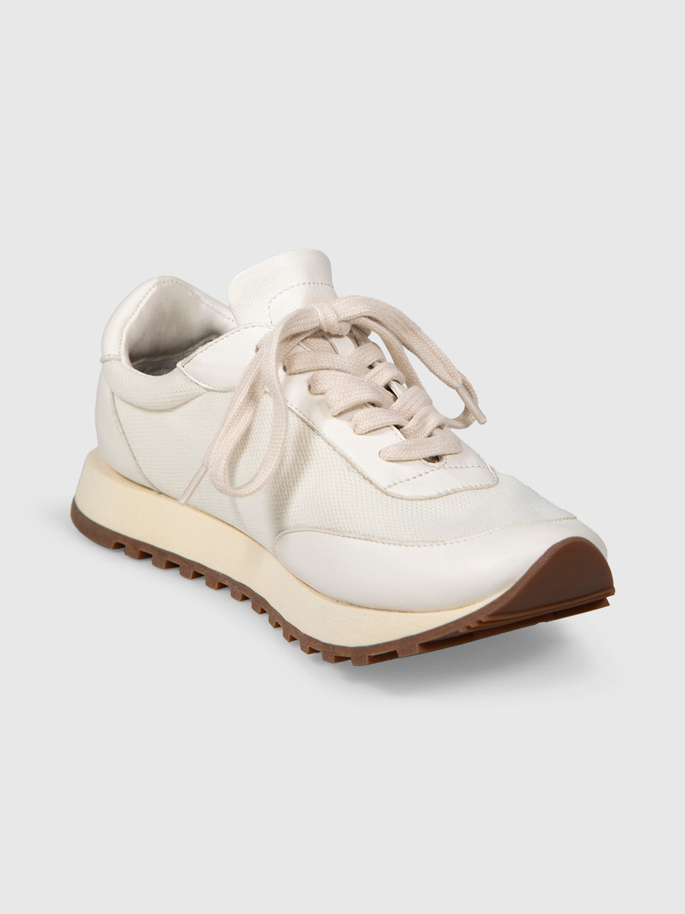 The Row Ecru Owen Runner Lace Up Trainers
