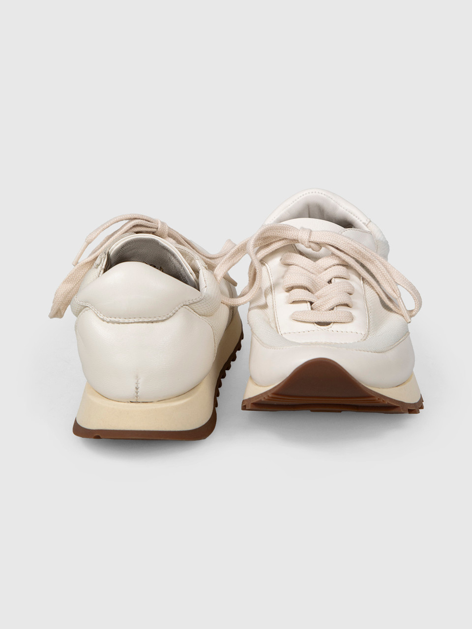 The Row Ecru Owen Runner Lace Up Trainers