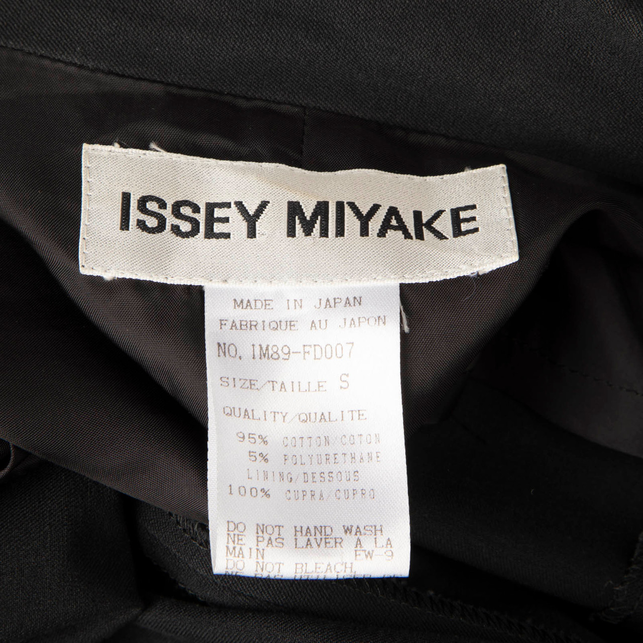Issey Miyake Black Tailored Mid Length Blazer