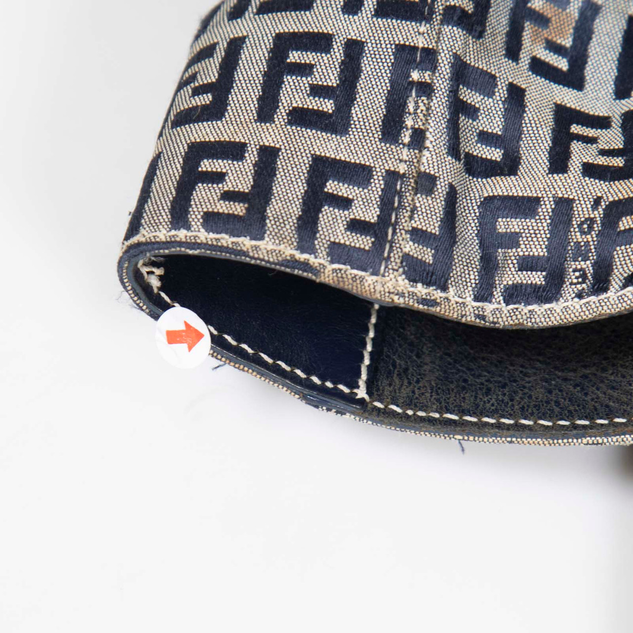 Fendi Navy Zucca Canvas Tote Bag