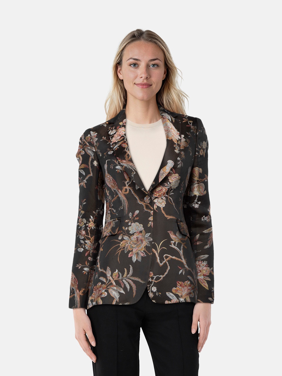 Alice + Olivia Floral Jacquard Blazer